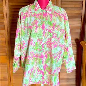 Lilly Pulitzer button down size M Jungle Road